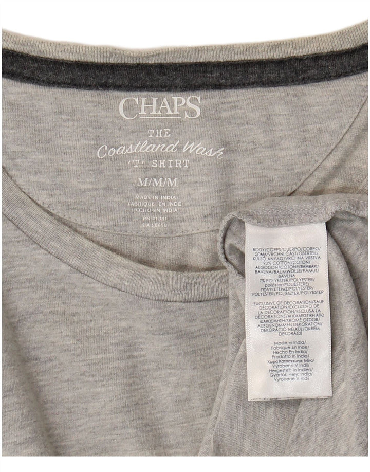 Chaps Dame T-Shirt Top Medium Grå Bomuld
