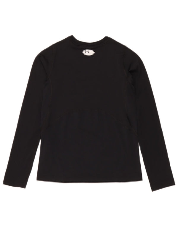 Under Armour Boys Heat Gear Top Langærmet 9-10 år Medium Sort