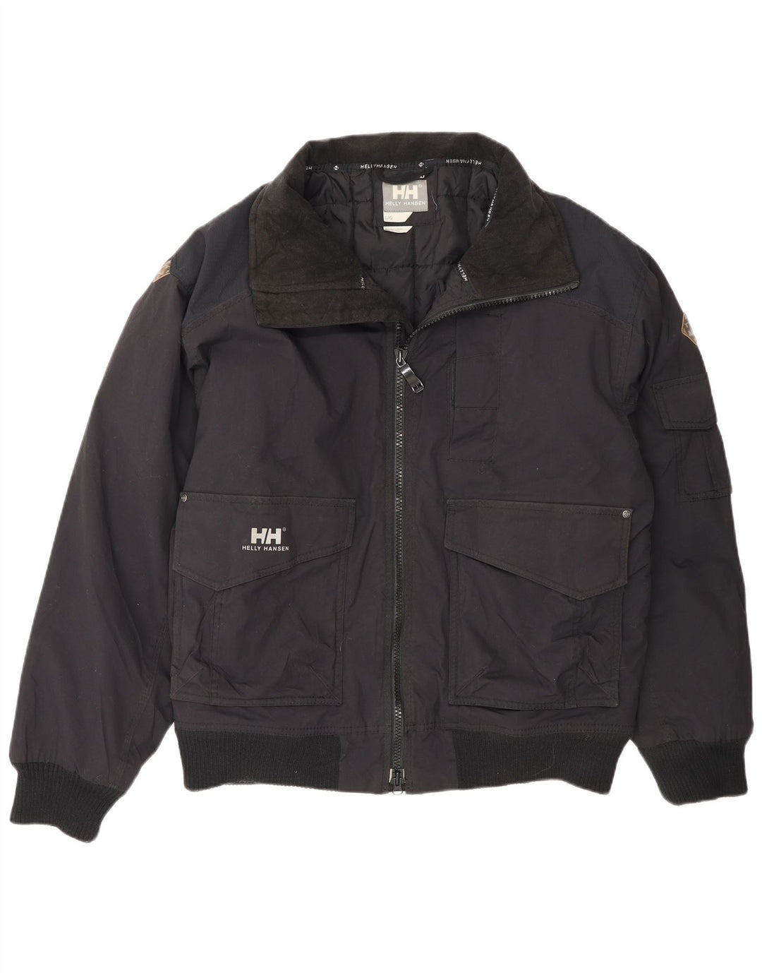 Helly Hansen Herre Bomber Jacket UK 40 Stor Sort Nylon