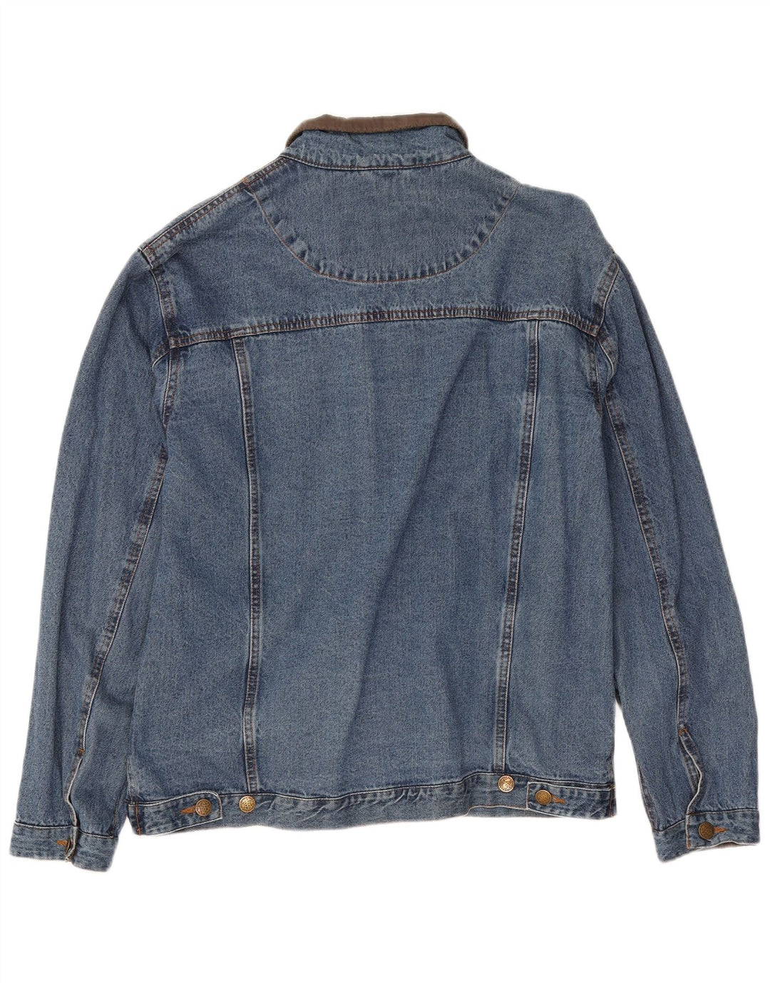 Atlas For Mænd Herre Denim Jacket UK 40 Large Blue Cotton