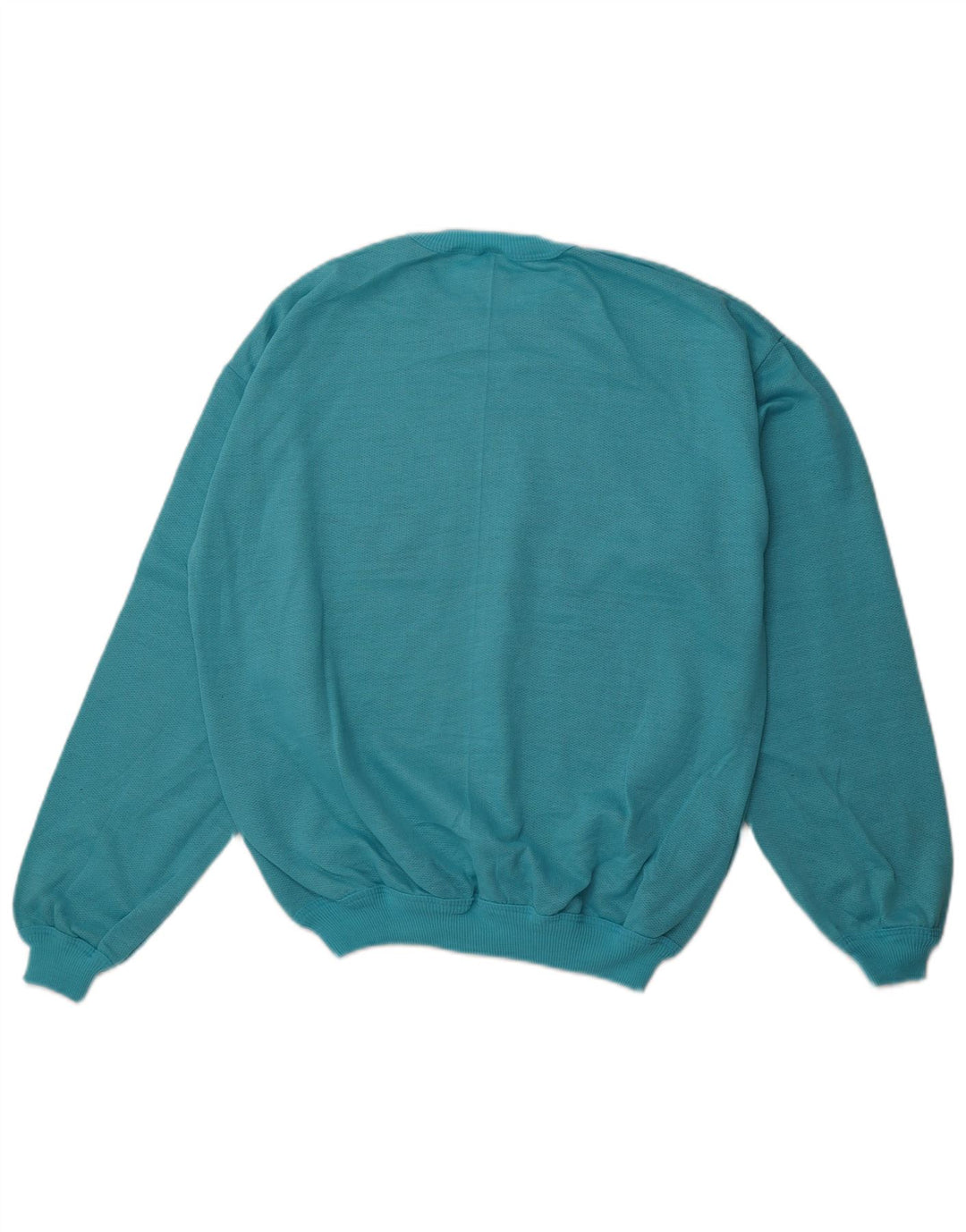 VINTAGE grafisk sweatshirt til mænd XL Blå bomuld