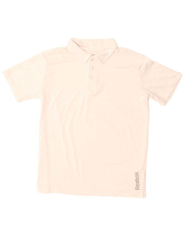 Reebok Boys Polo Shirt 14-15 År Stor Hvid Polyester