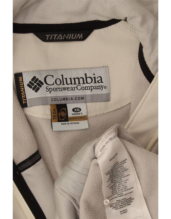 Columbia Dame Titanium Windbreaker Jacket UK 6 XS Grå Nylon