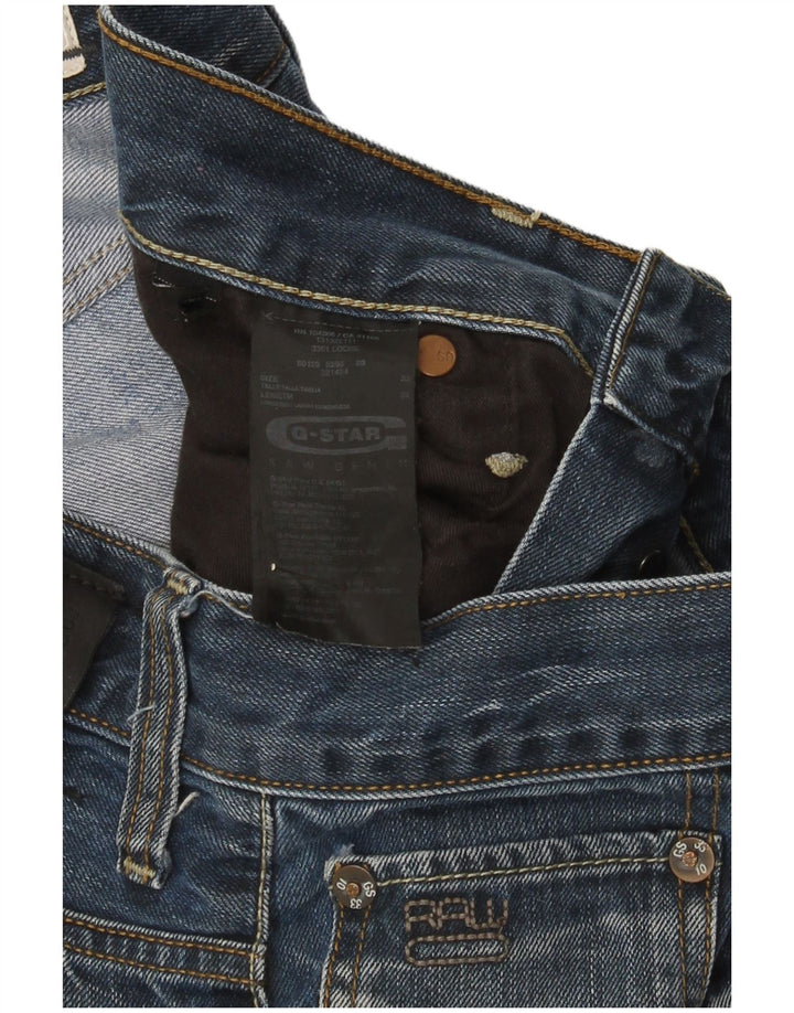 G-Star Mens Straight Jeans W32 L34 Blue Cotton