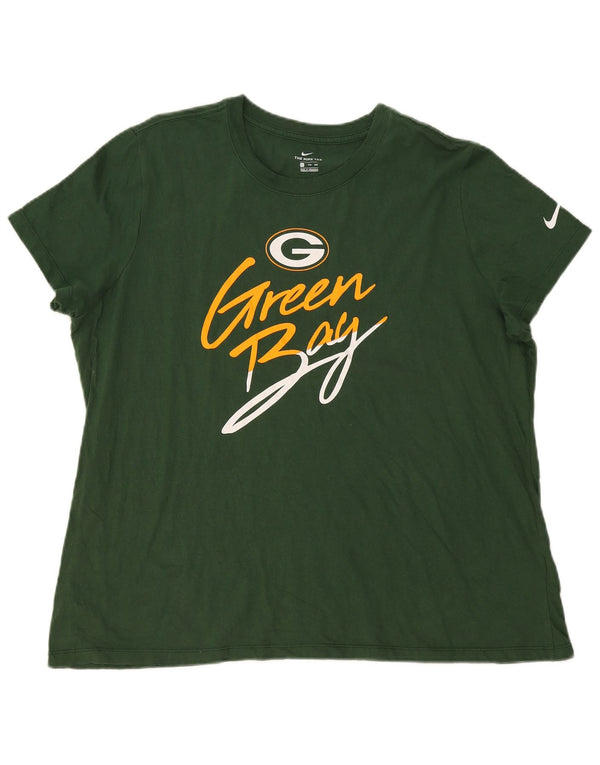 Nike Herre Green Bay Packers grafisk T-shirt top 2XL bomuld
