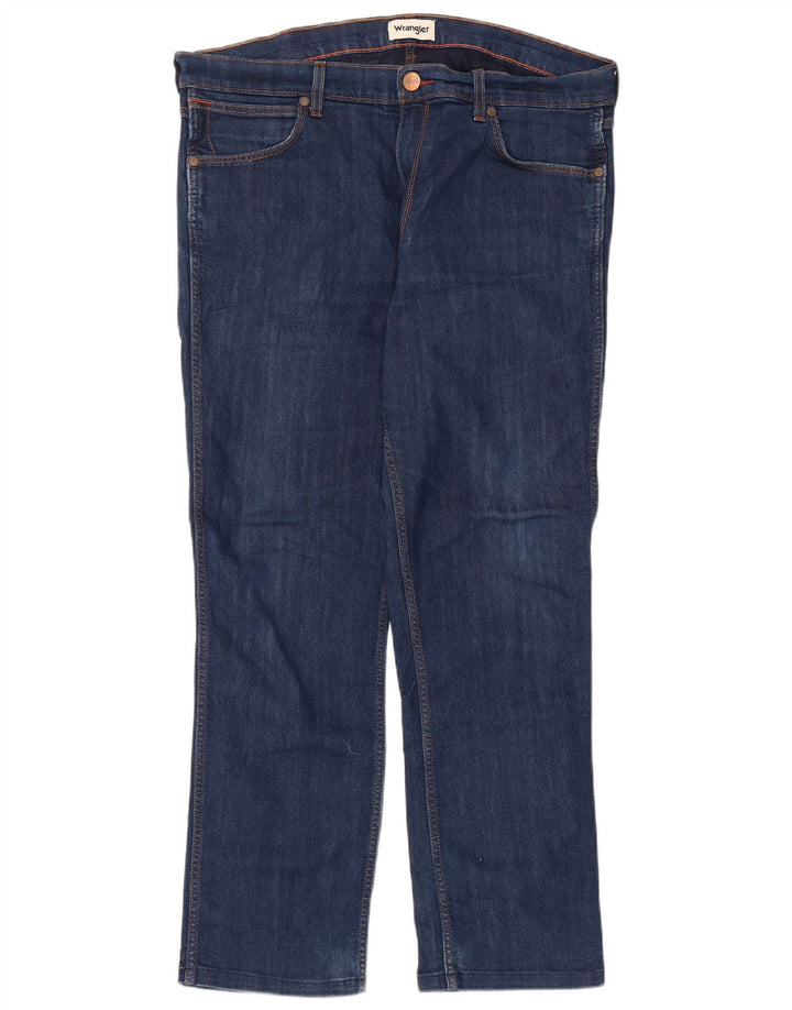 Wrangler Straight Jeans til mænd W38 L29 Blå