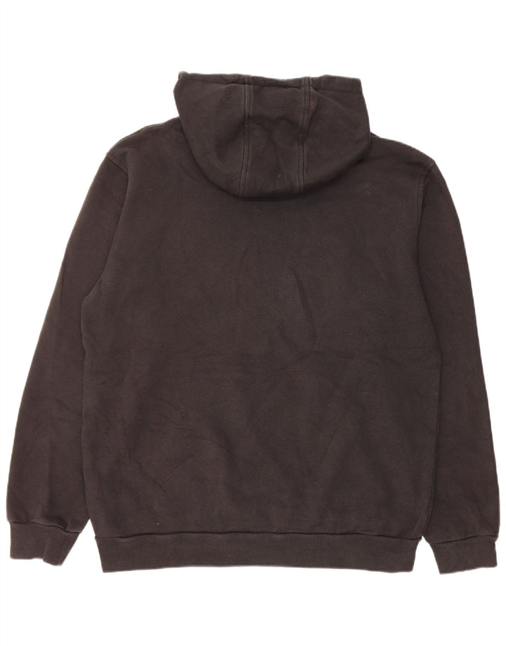 ADIDAS Mens Graphic Hoodie Jumper Medium Black Cotton