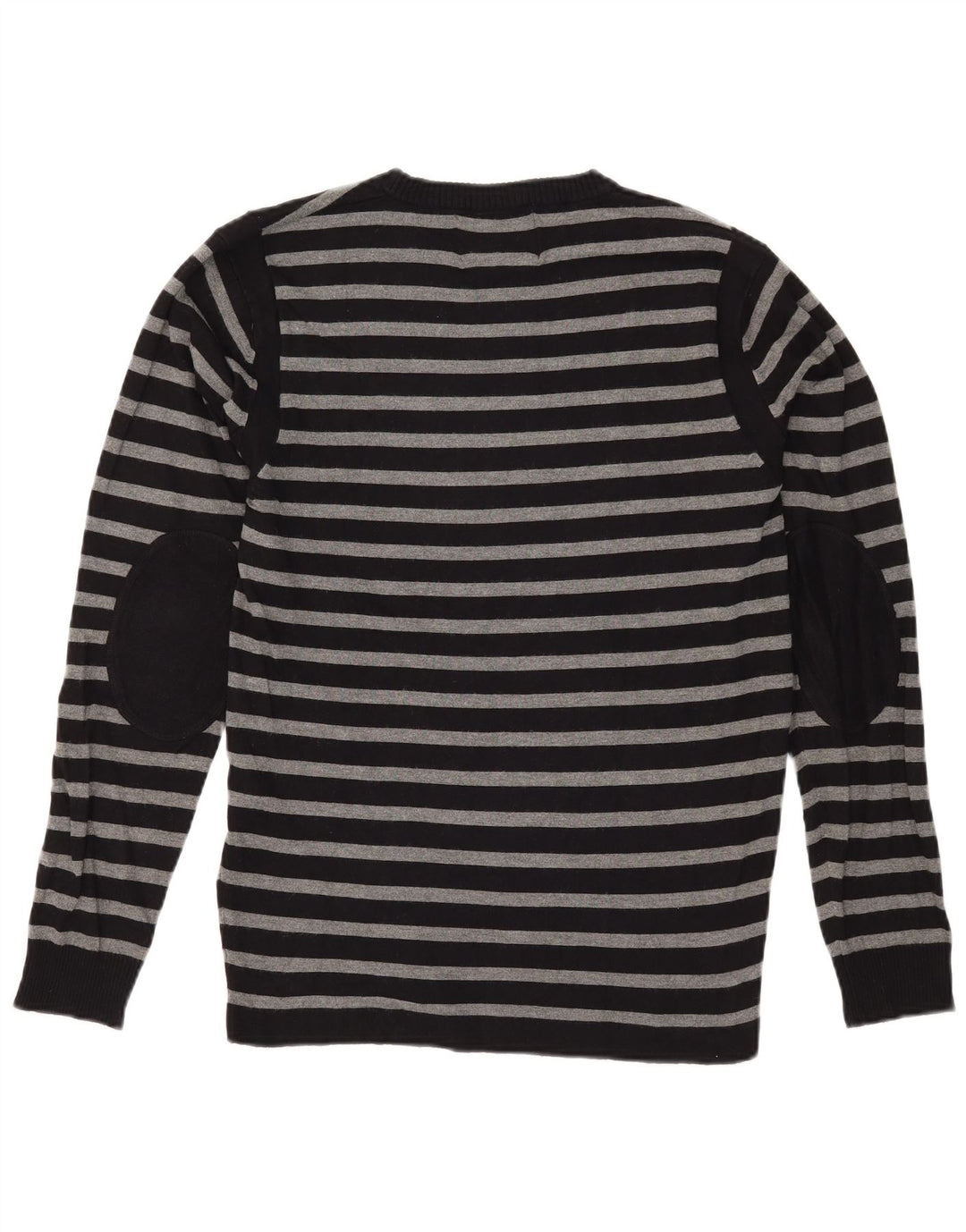 JACK & JONES Herretrøje med rund hals, stor sort stribet