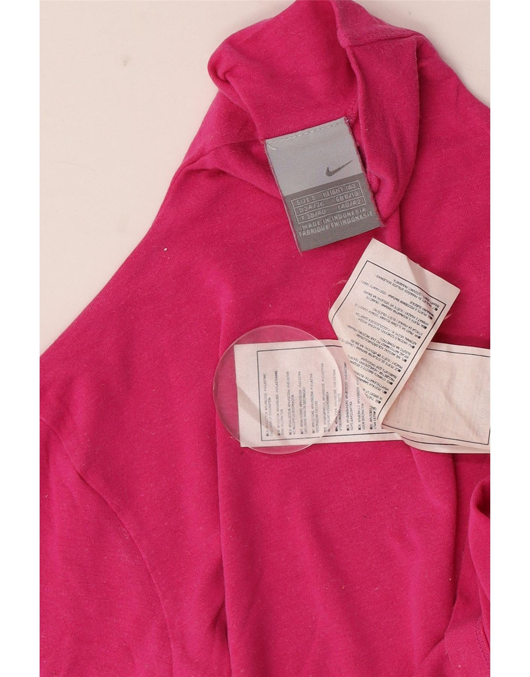 Nike Dame Top Langærmet UK 8/10 Small Pink Bomuld