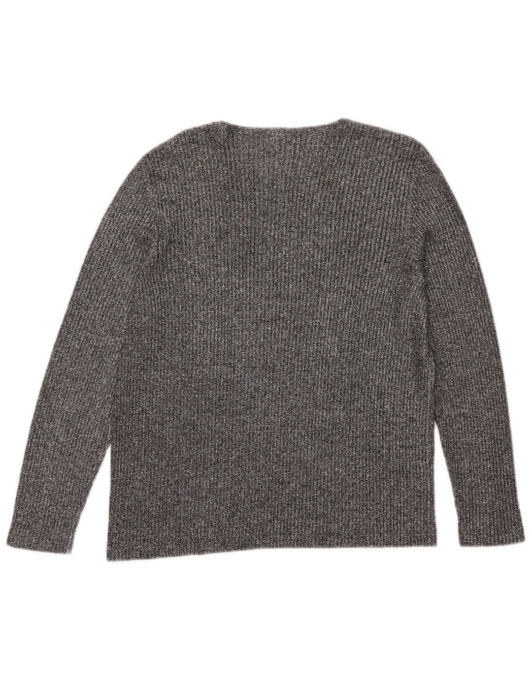 Luisa Spagnoli Dame Top Langærmet UK 12 Medium Grå Flecked