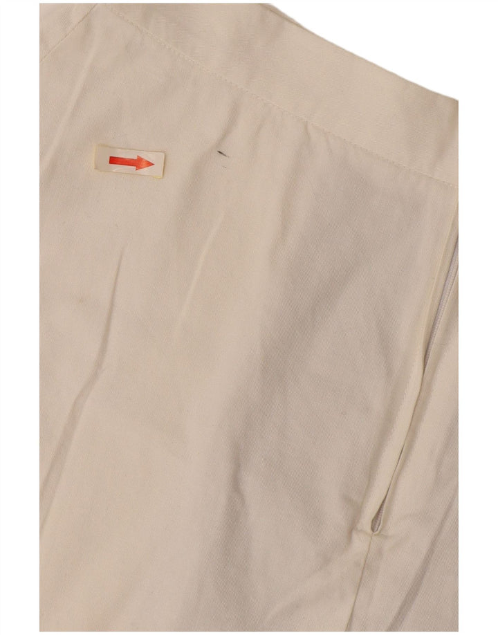 Vintage mininederdel til kvinder W30 Medium marineblå farveblok