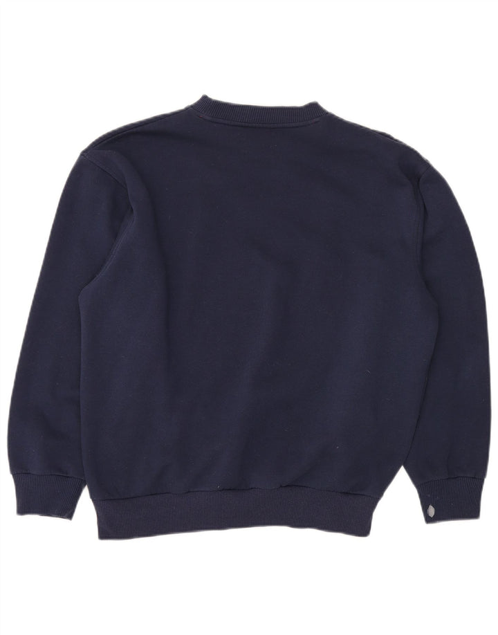 UMBRO Grafisk Sweatshirt Jumper til kvinder UK 14 Medium Navy Blue Polyester