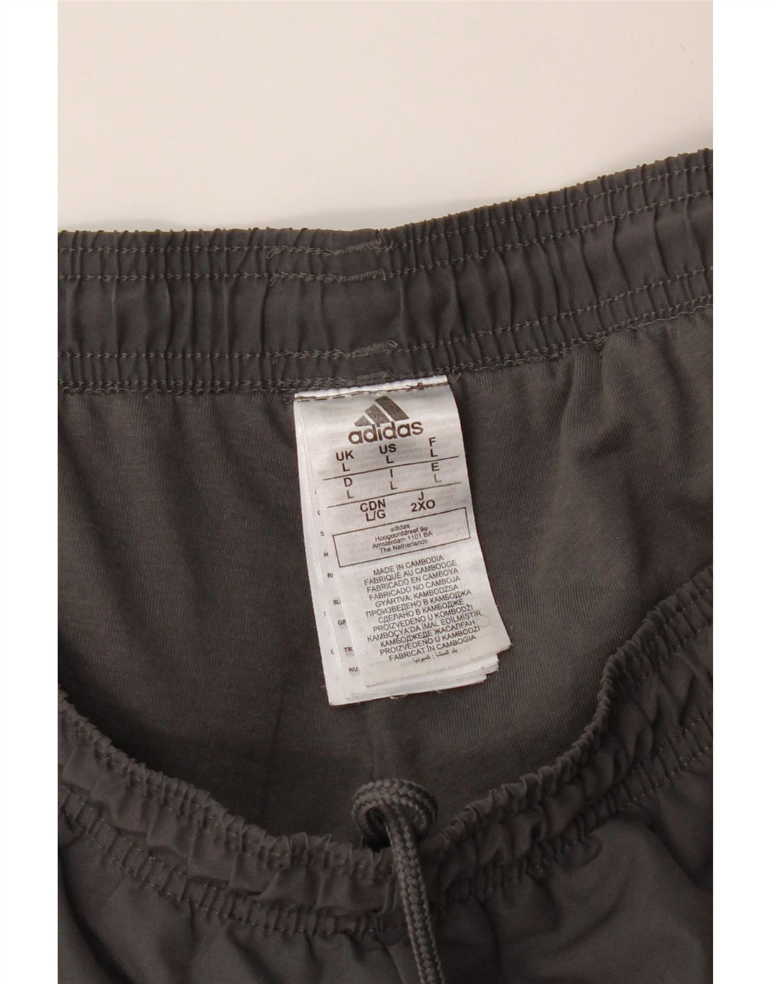 ADIDAS Træningsdragt til mænd Joggers Stor grå polyester