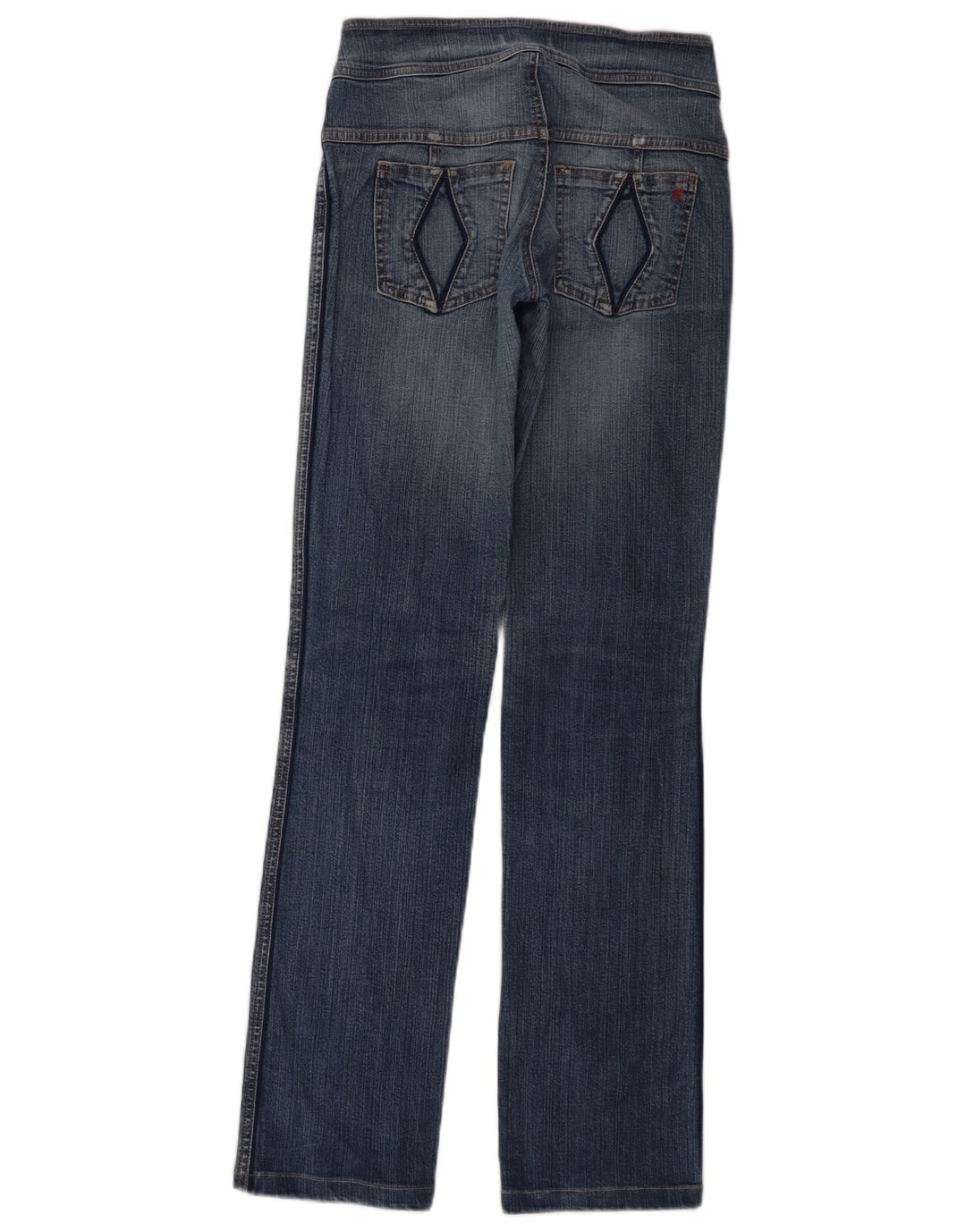 REPLAY Dame Straight Jeans W28 L34 Blå Bomuld