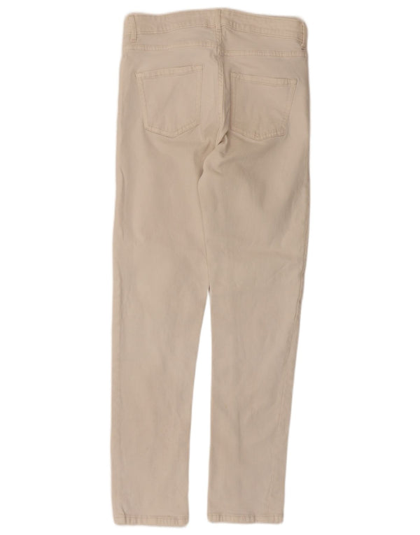 Marks & Spencer Dame The Lily Slim Jeans UK 10 Small W28 L27 Beige Bomuld