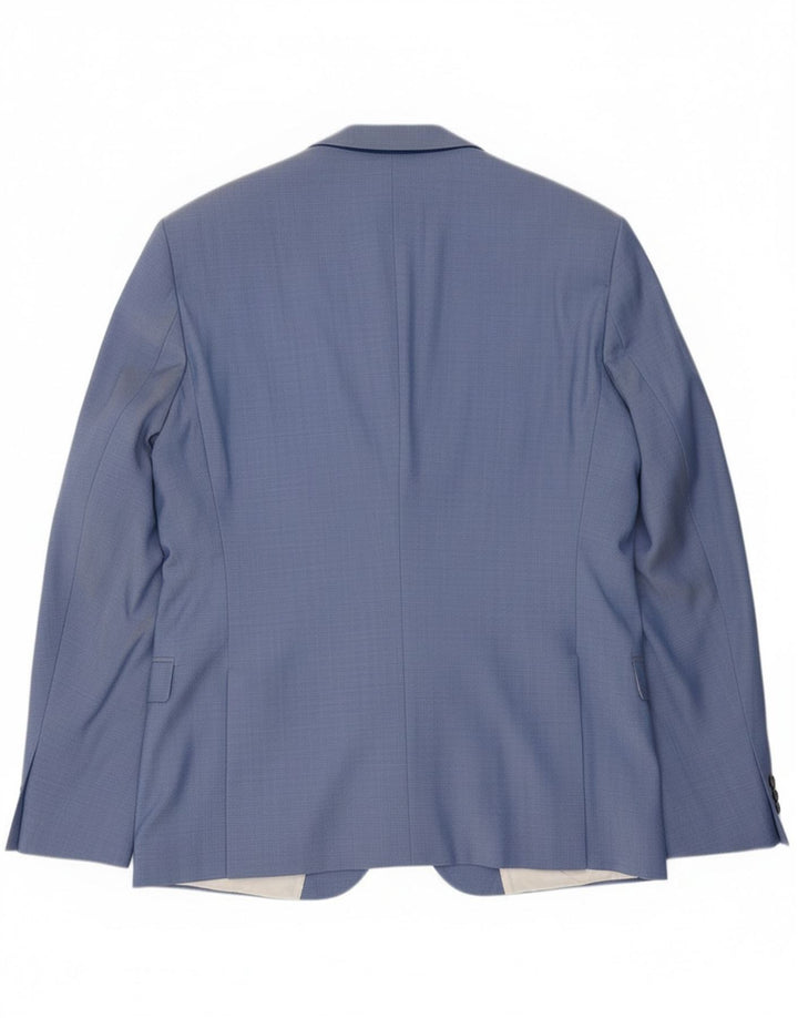 Hugo Boss Herre 2-knaps blazerjakke IT 54 2XL Blå Uld