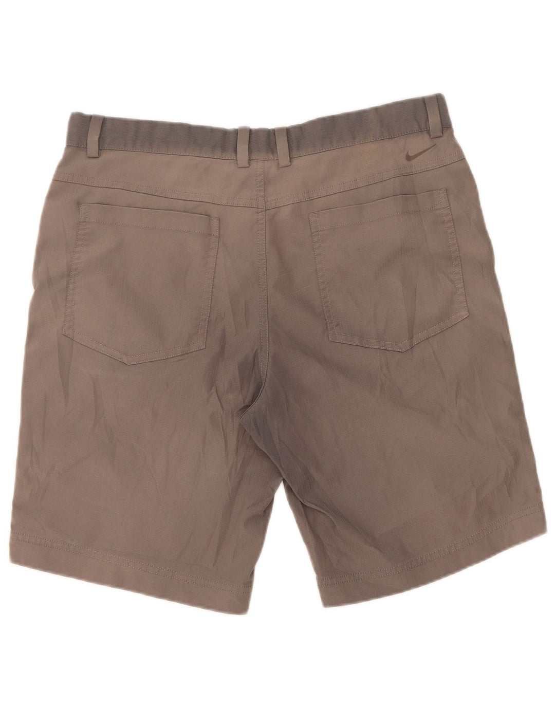 Nike Dame Dri Fit Casual Shorts W34 Large Grå Polyester