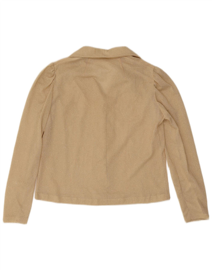 Vintage dameskjortebluse UK 14 Medium Beige