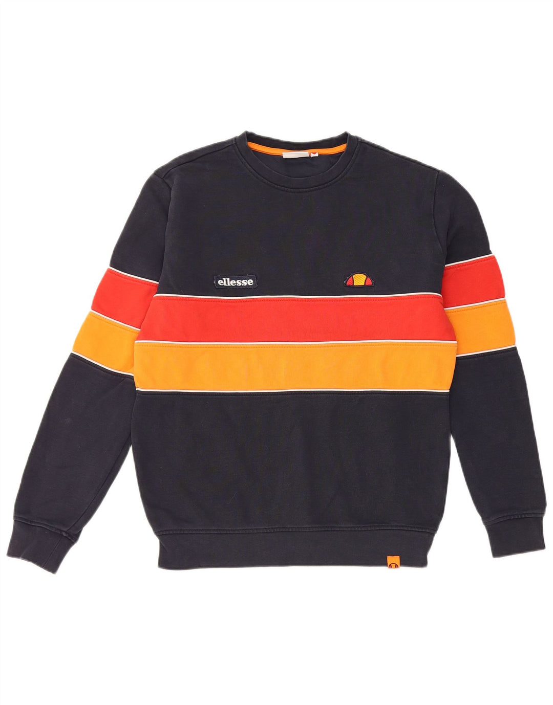 ELLESSE Sweatshirt til mænd, lille marineblå colourblock polyester
