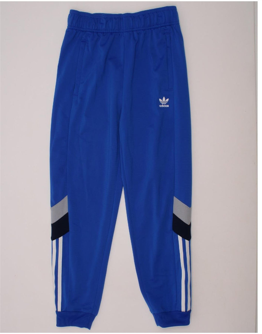 ADIDAS Boys Tracksuit Trousers Joggers 11-12 Years  Blue Polyester Vintage Adidas and Second-Hand Adidas from Messina Hembry 