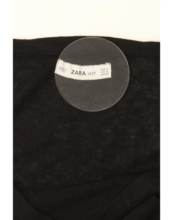 Zara Womens Oversized Jumper Dress UK 10 Small Black