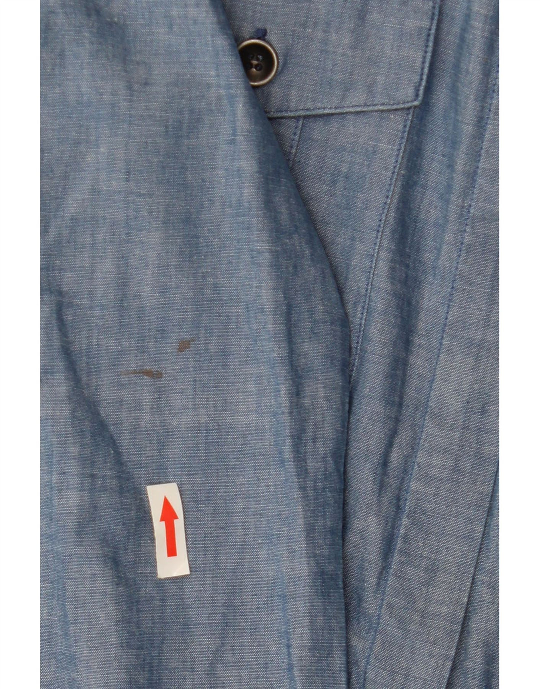 BLAUER Military Pullover Skjortekjole til kvinder UK 10 Small Blue Cotton