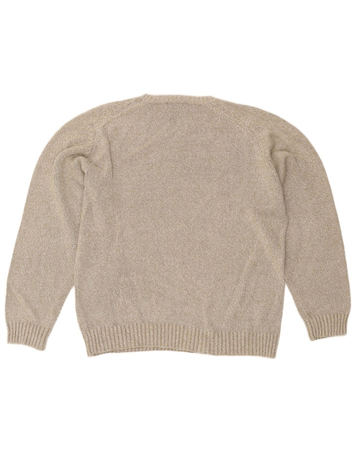 Kappa herre rund hals sweater stor beige bomuld