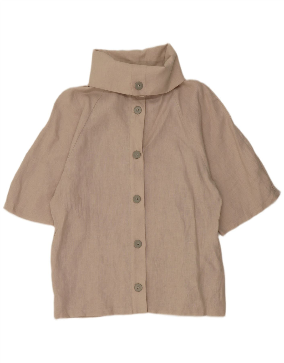 Vintage dameskjorte bluse IT 44 Mellemgrå hør