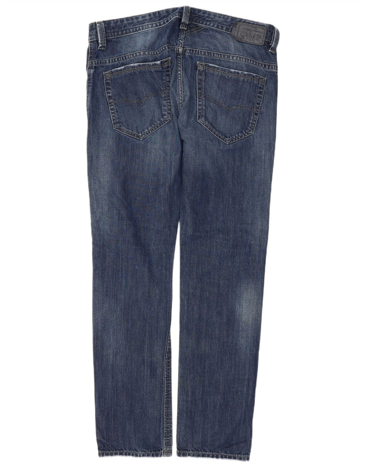 Diesel Herre Thavar Slim Skinny Jeans W32 L30 Blå Bomuld