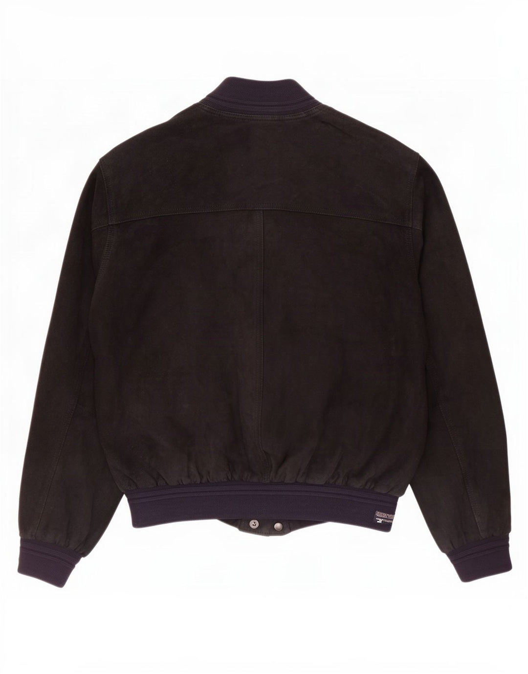 Orfatti Herre Ruskind Bomber Jacket IT 48 Medium Navy Blue Læder