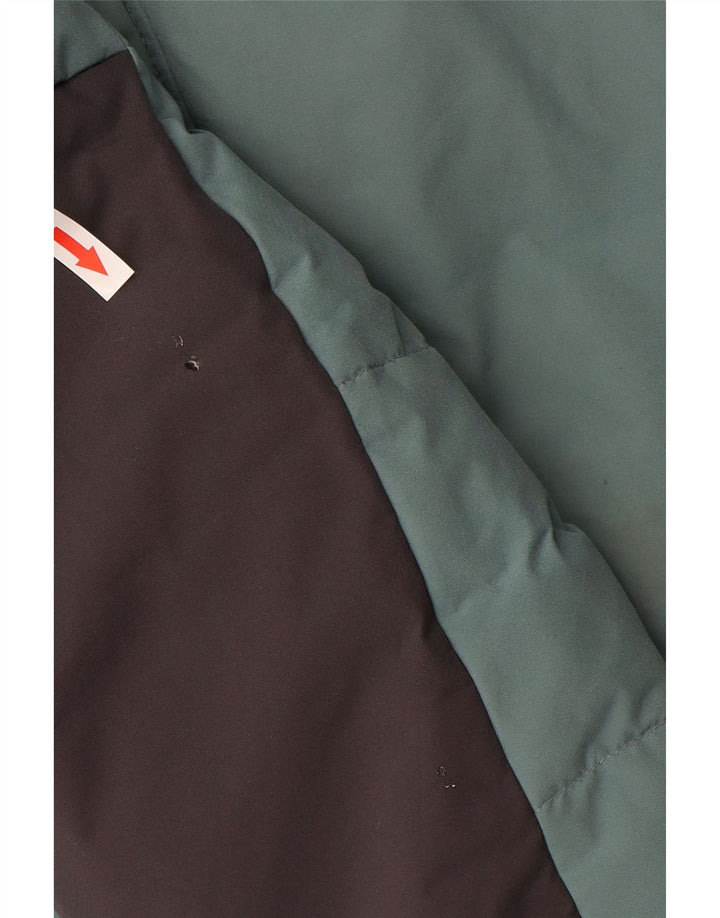 COLUMBIA Herre hættepolstret frakke UK 38 Medium Blue Colourblock Polyester