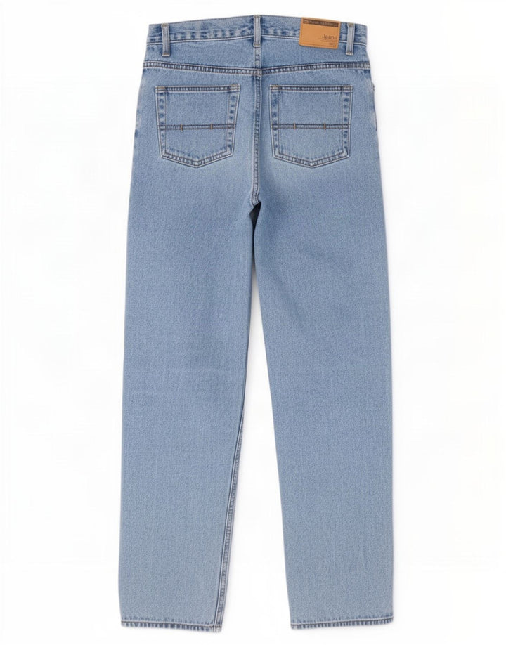 Marks & Spencer Straight Jeans til mænd W32 L33 Blå bomuld