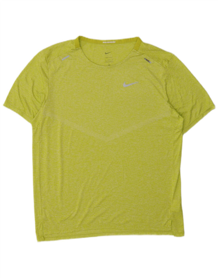 Nike Running T-Shirt Top Medium Grøn Polyester Sports