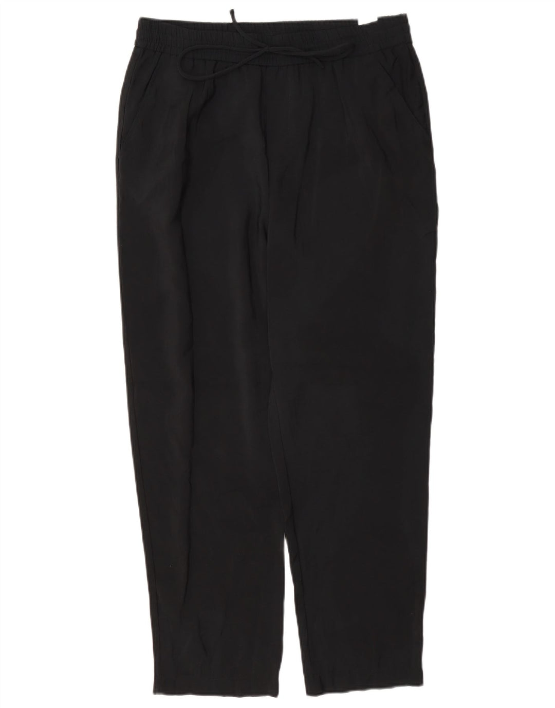 Zara Dame Slim Cropped Trousers Medium W28 L25 Sort Modal