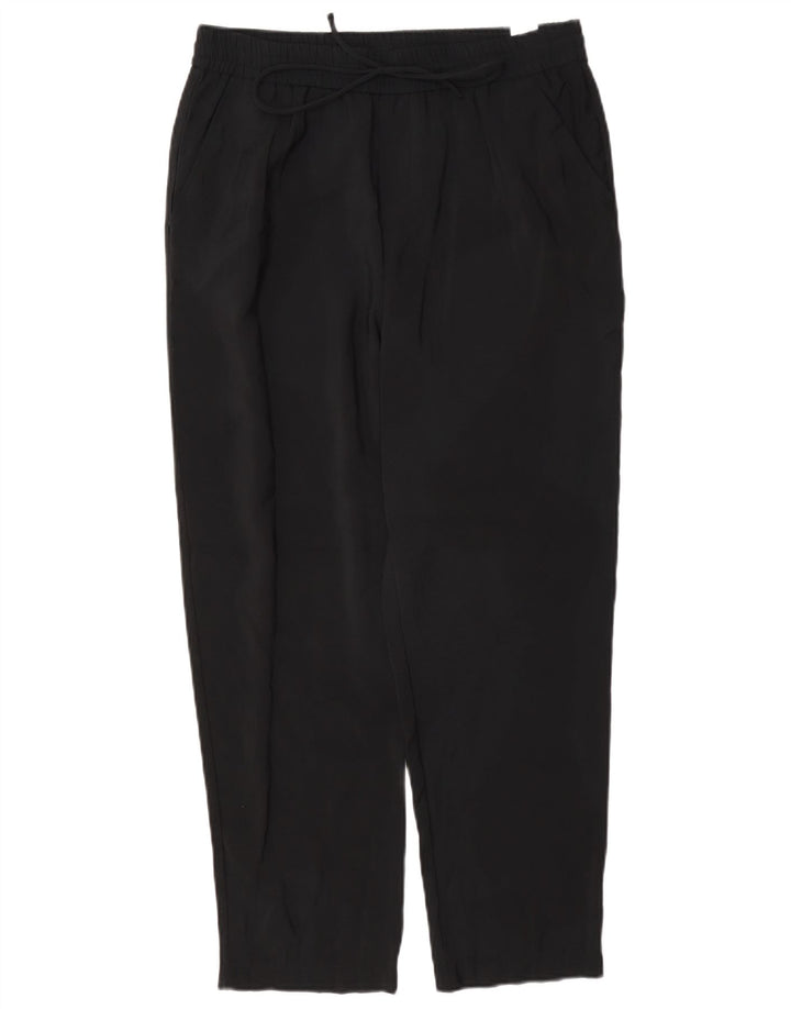 Zara Dame Slim Cropped Trousers Medium W28 L25 Sort Modal