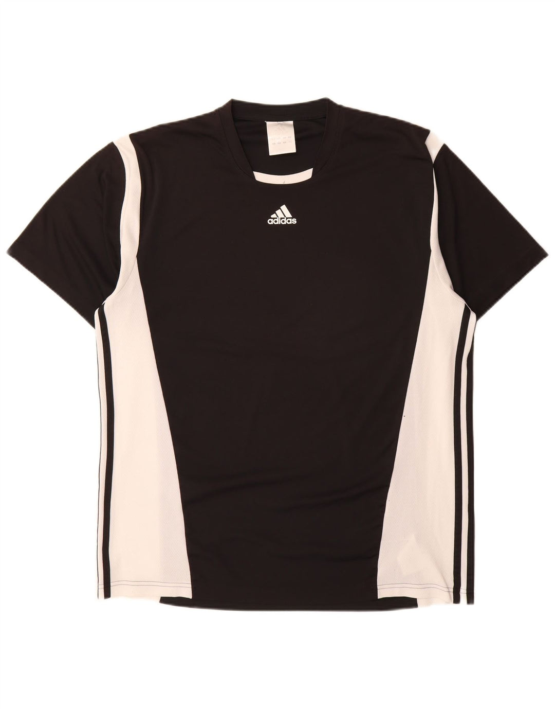 Adidas Herre T-Shirt Top XL Sort Colourblock Polyester