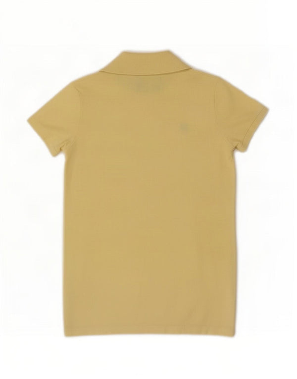 Benetton Dame Polo Shirt UK 10 Lille Gul