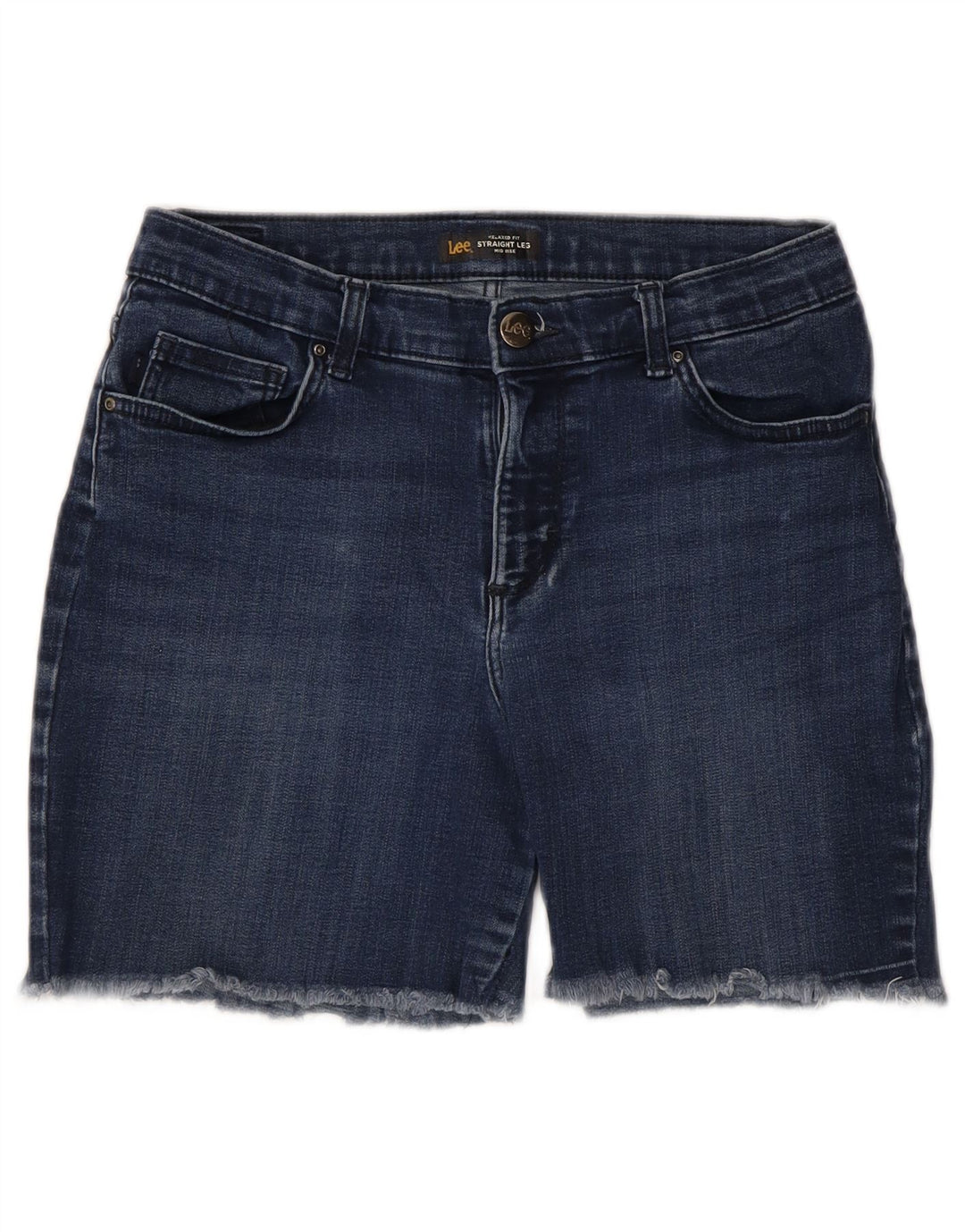 LEE Dame Mid Rise Relaxed Fit denimshorts W28 Medium Navy Blue