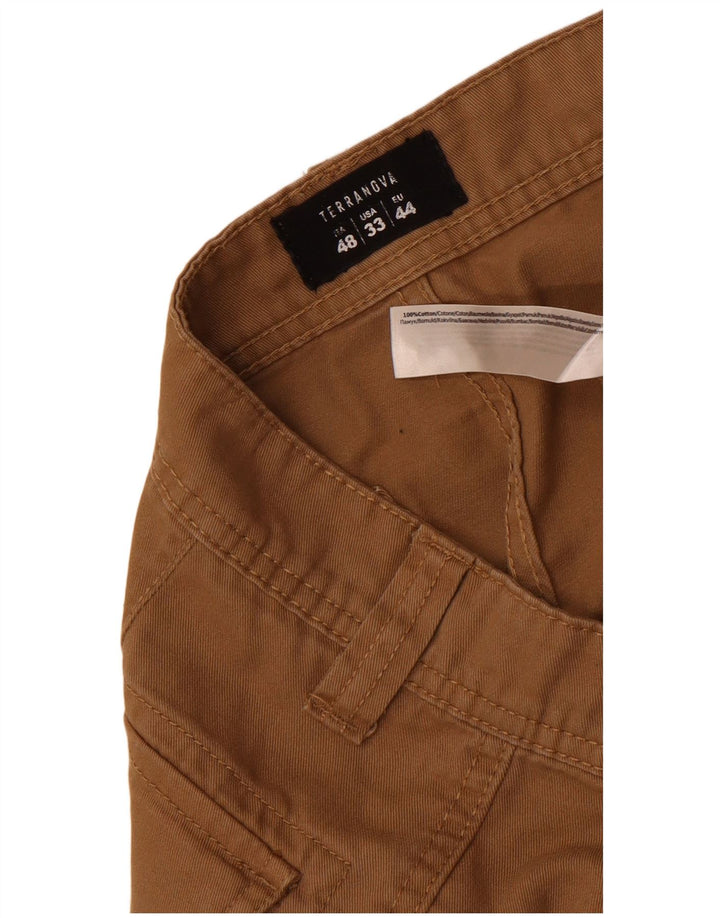 Terranova Herre Cargo Shorts IT 48 Medium W33 Brun Bomuld