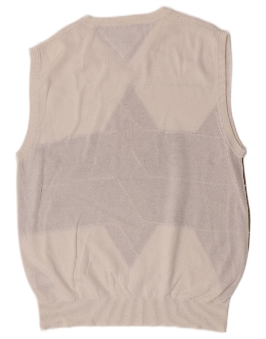Tommy Hilfiger Herrevest Tank Top Medium White Argyle/Diamond Bomuld