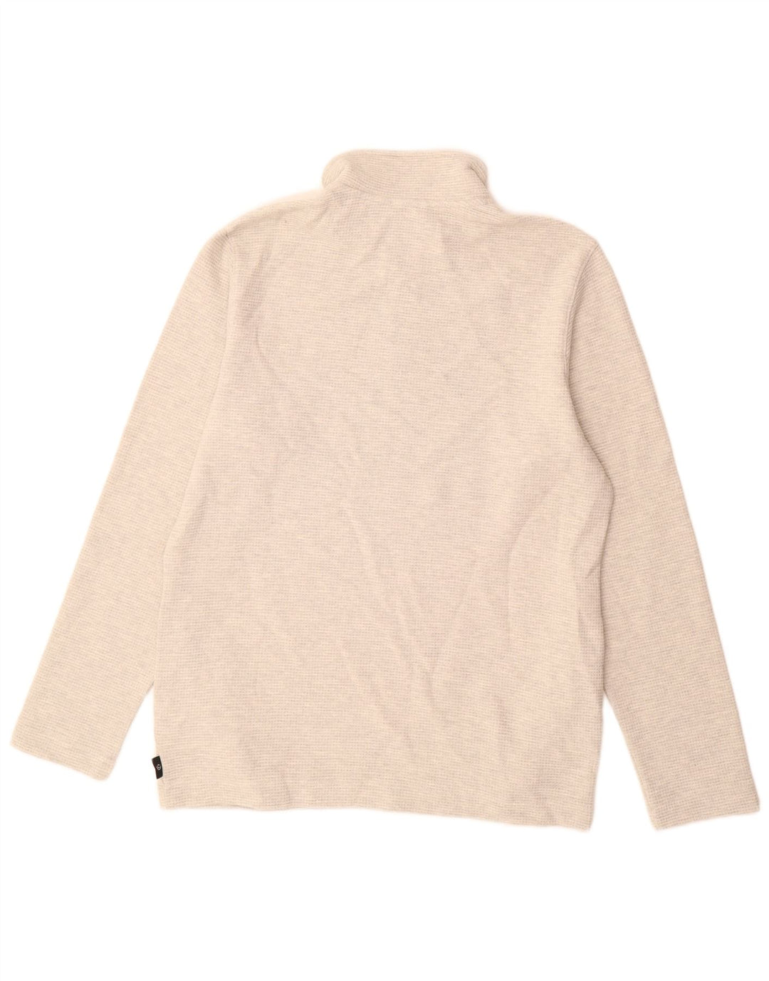 Ted Baker Herre Zip Neck Sweatshirt Jumper Størrelse 2 Lille Grå Bomuld