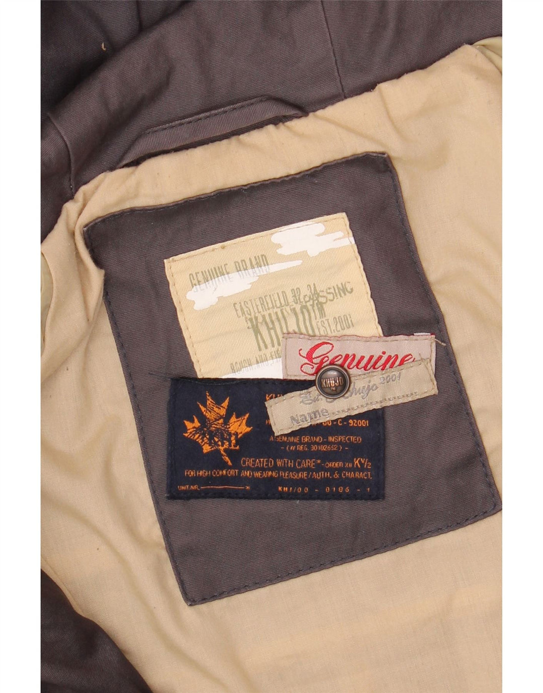 KHUJO Womens Hooded Parka Jacket UK 14 Medium Grey Polyester Vintage KHUJO and Second-Hand KHUJO from Messina Hembry 