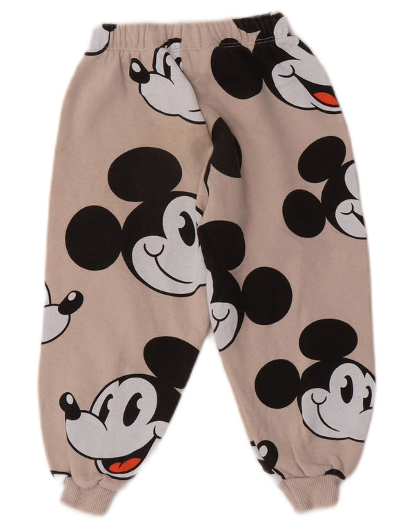 Zara Piger Mickey Mouse Grafisk træningsdragt Bukser Joggers 4-5 år Beige