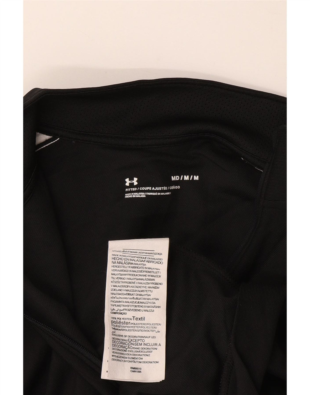 UNDER ARMOUR Træningsdragt til mænd Topjakke Medium Sort Colourblock