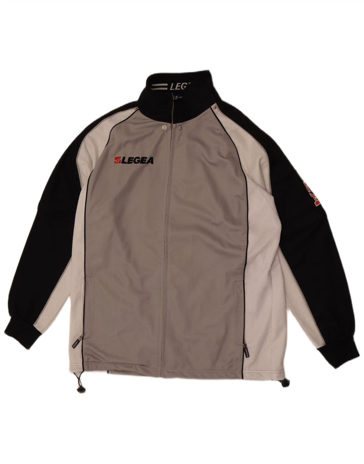 Legea Herre grafisk træningsdragt Topjakke Medium Grå Colourblock Polyester