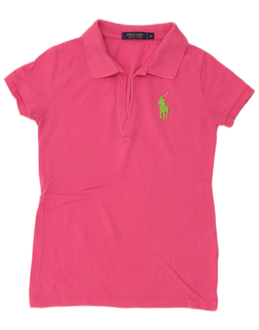POLO RALPH LAUREN Dame poloshirt UK 6 XS Pink Bomuld