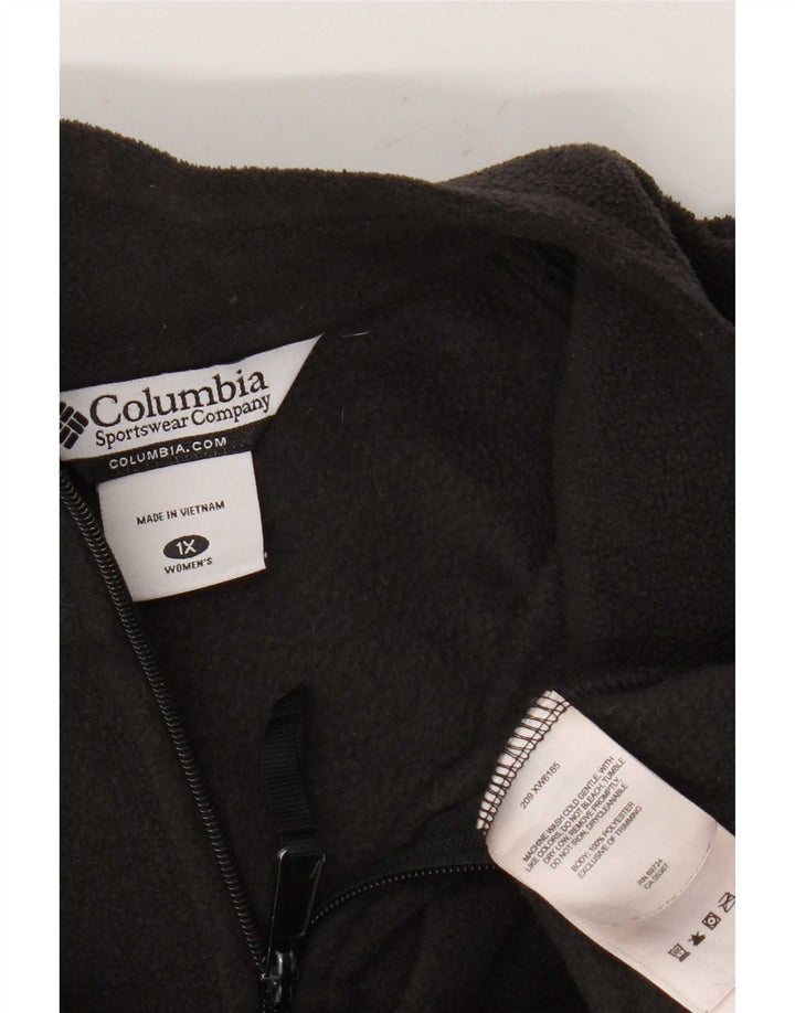 Columbia Dame Oversized Fleecejakke UK 18 XL Sort Polyester