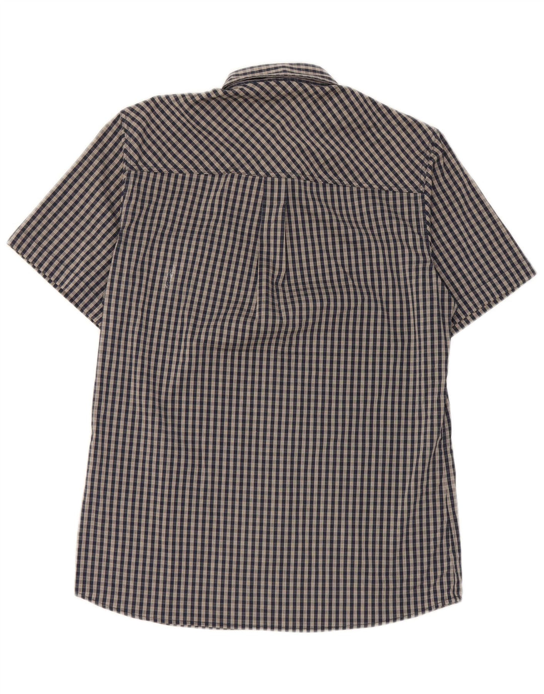 Rohan Herre kortærmet skjorte lille marineblå Gingham polyester