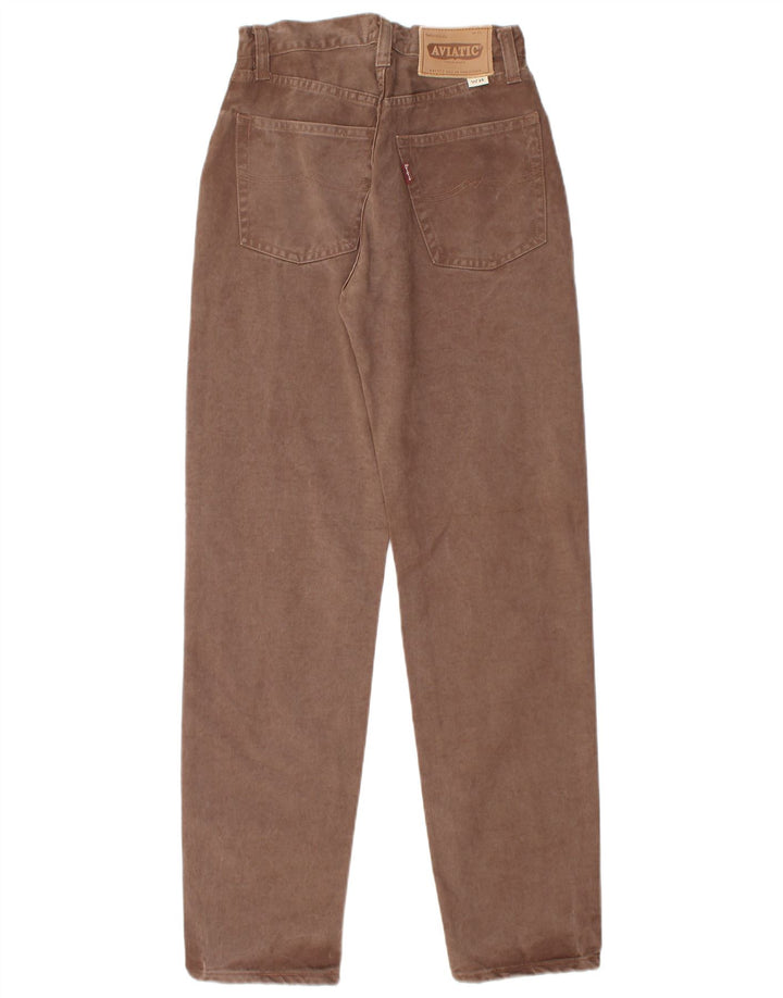 AVIATIC koniske jeans til kvinder W28 L31 brun bomuld
