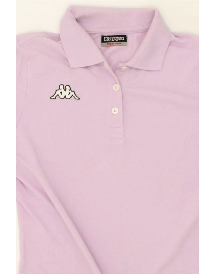 KAPPA Womens Polo Shirt UK 12 Medium Purple Cotton Vintage Kappa and Second-Hand Kappa from Messina Hembry 